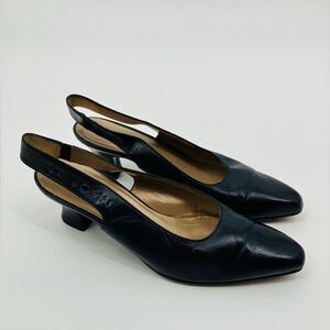 St. John | women’s navy sling back heels | size 5.5